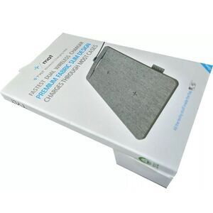 TYLT Qi Wireless Charging Mat Fastest Dual Wireless Charger - Gray. Used Mint. W